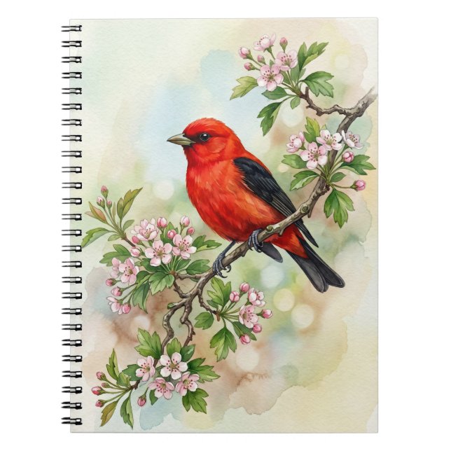 Caderno Espiral Piranga Rubra (Frente)