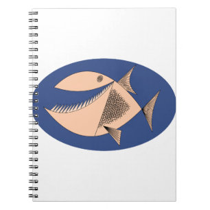 Caderno Espiral Piranha Fish