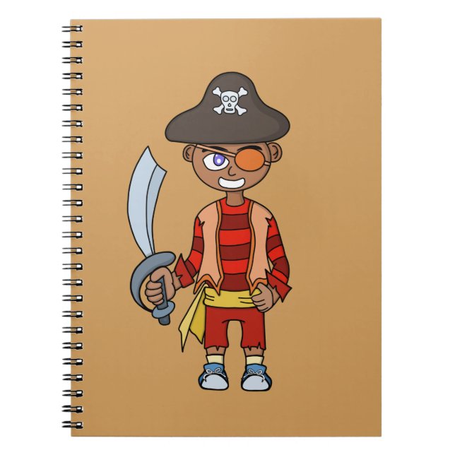 Caderno Espiral Pirata Boy (Frente)