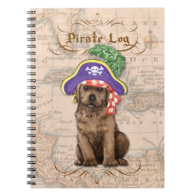 Caderno Espiral Pirata de chocolate (Frente)