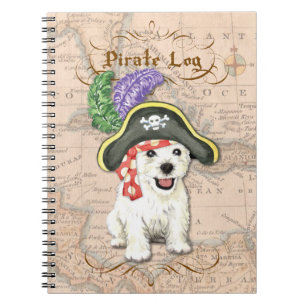 Caderno Espiral Pirata de Westie
