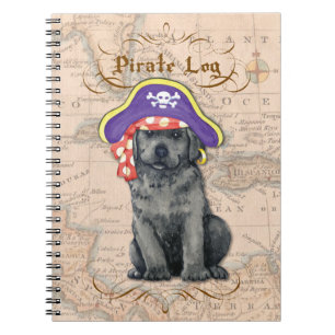 Caderno Espiral Pirata Preta do Laboratório