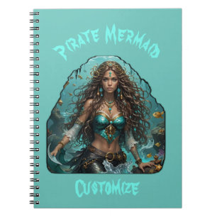 Caderno Espiral Pirata - Sereia Lady Thunder_Cove
