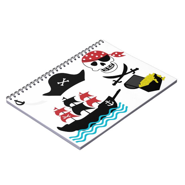 Caderno Espiral Piratas (Left Side)