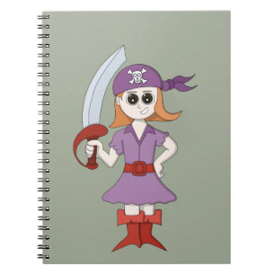 Caderno Espiral Pirate Girl