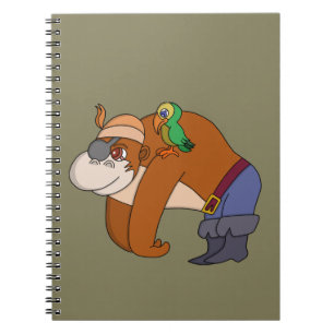 Caderno Espiral Pirate Gorilla