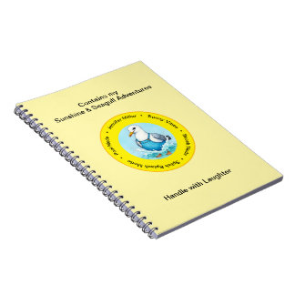 Caderno Espiral Pisca Pisca divertida memória de férias de verão d