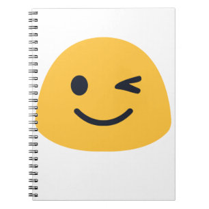 Caderno Espiral Piscar os olhos Emoji