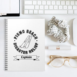 Caderno Espiral Pismo Beach Disaster Alivio Capitão Notebook