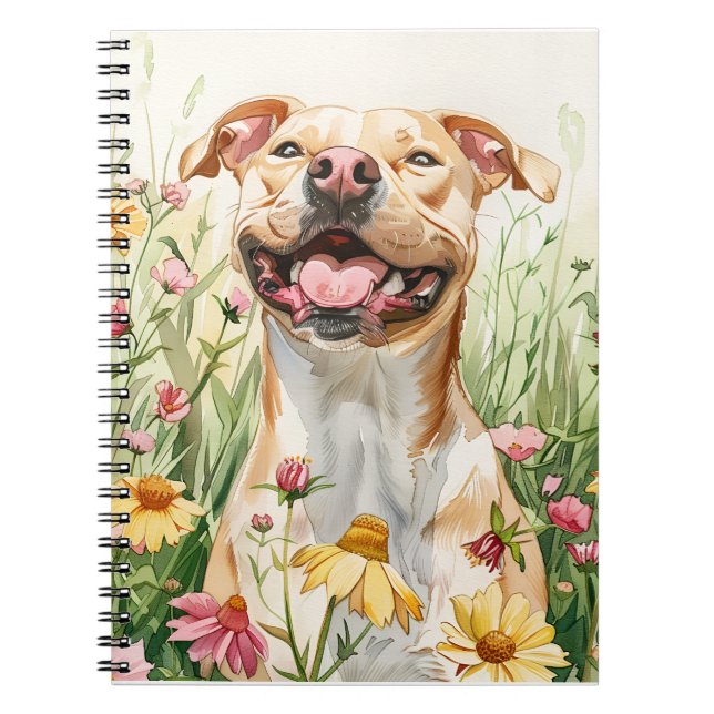 Caderno Espiral Pit Bull Journal – Dog Mom Notes (Frente)