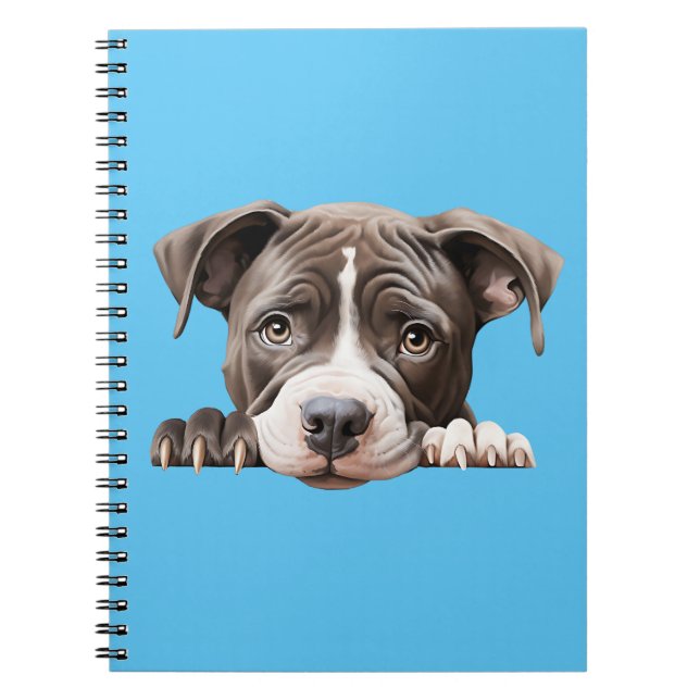 Caderno Espiral Pit Bull Puppy (Frente)