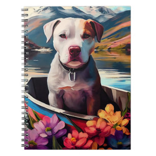 Caderno Espiral Pitbull em um remador: Uma aventura cêntrica