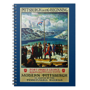 Caderno Espiral Pittsburgh no começo