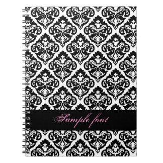 Caderno Espiral PixDezines diy color, olivia damask