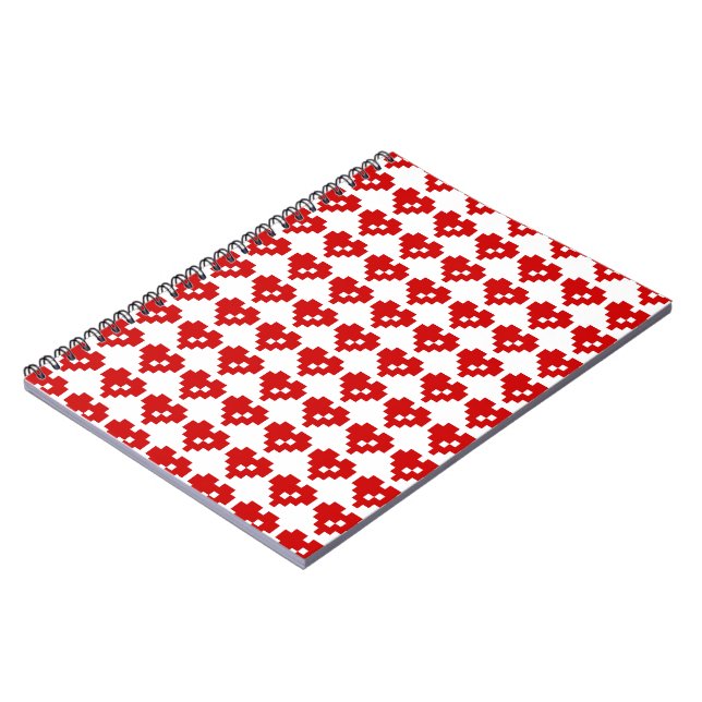 Caderno Espiral Pixel Heart 8 Bit Love (Left Side)