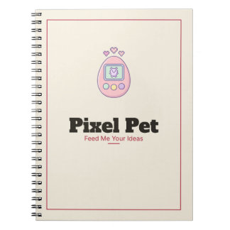 Caderno Espiral Pixel Pet Virtual Pet