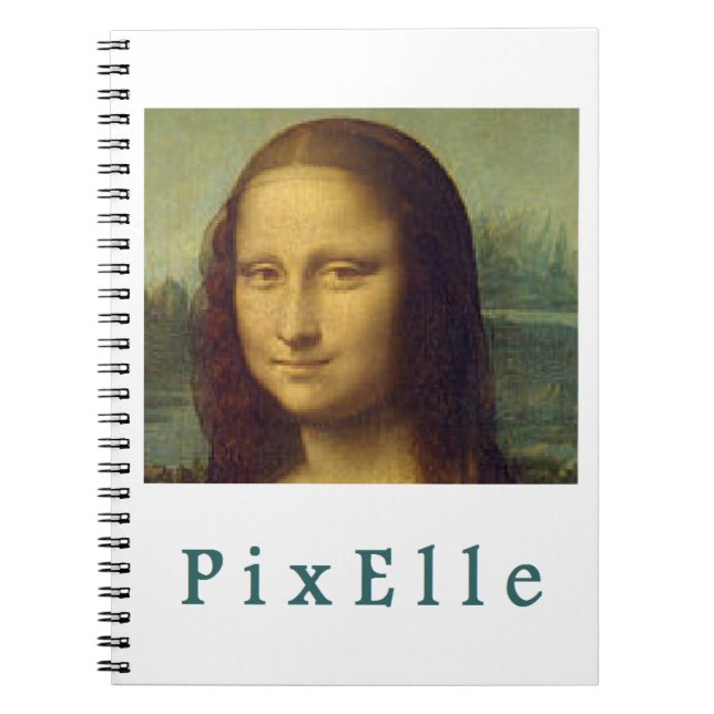 Caderno Espiral Pixelle mulher (Frente)