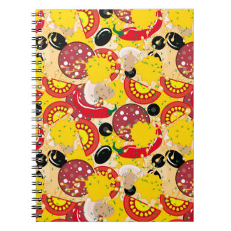 Caderno Espiral Pizza