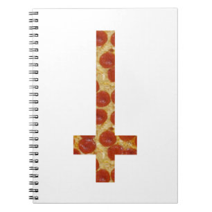 Caderno Espiral pizza cruz invertida