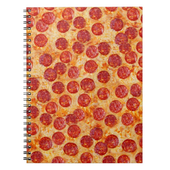Caderno Espiral Pizza de Pepperoni (Frente)