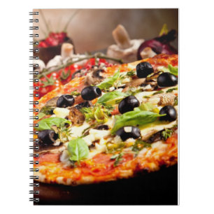 Caderno Espiral Pizza italiana fresca