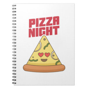 Caderno Espiral Pizza Night