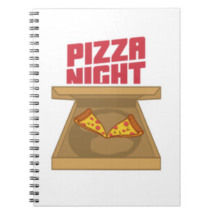 Caderno Espiral Pizza Night