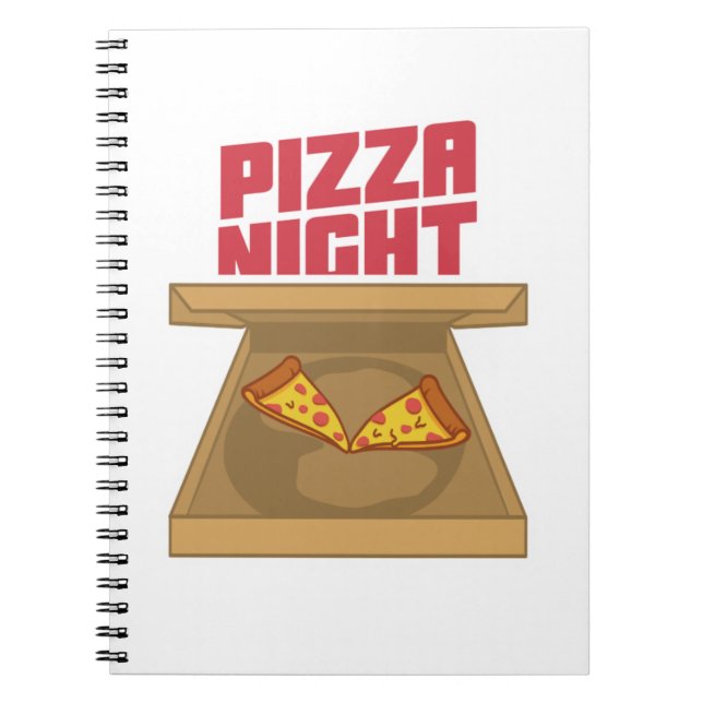 Caderno Espiral Pizza Night (Frente)