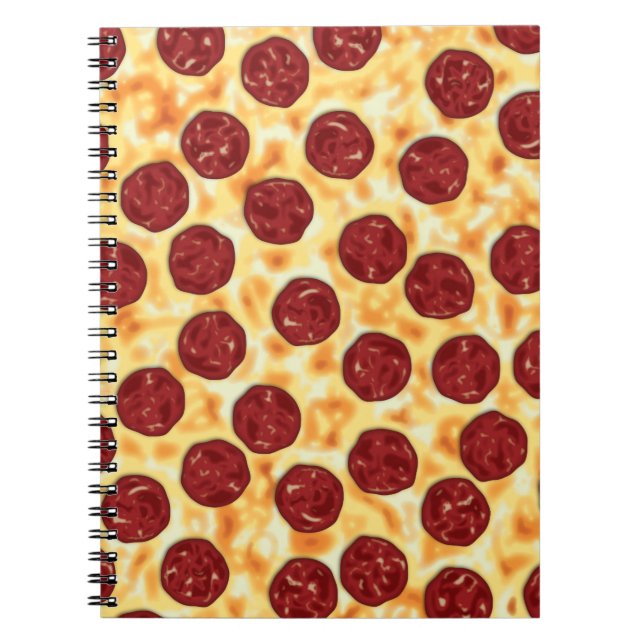Caderno Espiral Pizza Pepperoni (Frente)