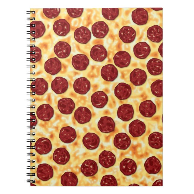 Caderno Espiral Pizza Pepperoni (Frente)