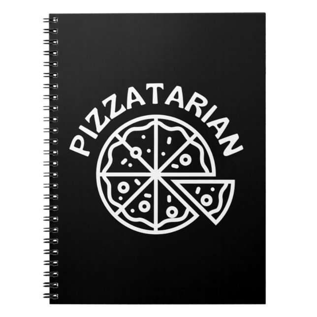 Caderno Espiral Pizza Pizzatarian (Frente)