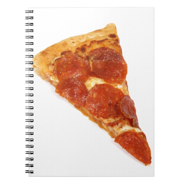 Caderno Espiral Pizza Slice - Uma Fatia De Pizza (Frente)