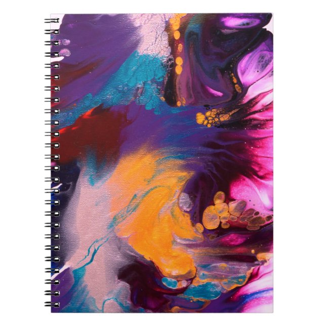 Caderno Espiral Pizzazz da flor (Frente)