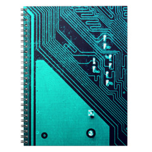 Caderno Espiral Placa de circuito. Tecnologia de hardware de compu