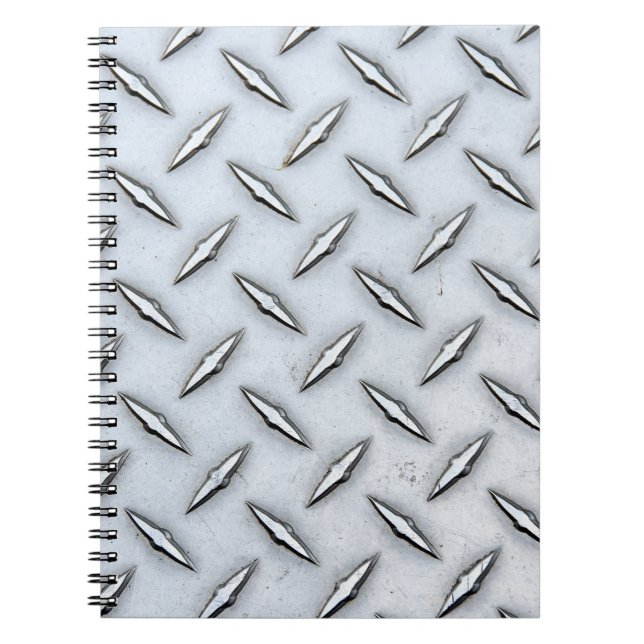 Caderno Espiral Placa de Diamante de Aço (Frente)