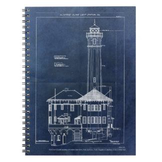 Caderno Espiral Placa de proteção de cobertura de Alcatraz