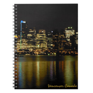 Caderno Espiral Placa de Sketch Vancouver Souvenir Notebook Vancou