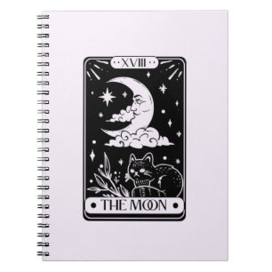 Caderno Espiral Placa de Tarot Celestial Moon