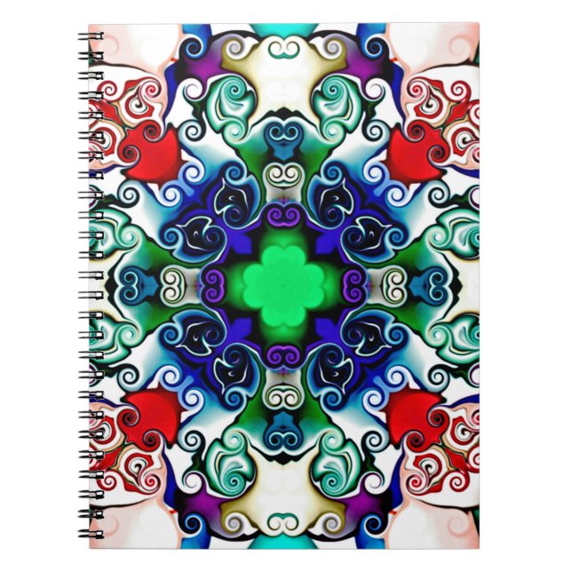 Caderno Espiral Placa gráfica do computador. Ilustração de um abst (Frente)