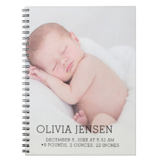 Caderno Espiral Placa Personalizada com Foto e Estatísticas de Nas