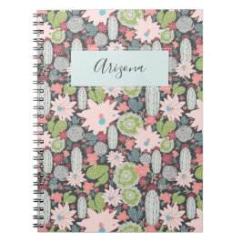 Caderno Espiral Placas Cactus Sucultam Notebook Personalizado