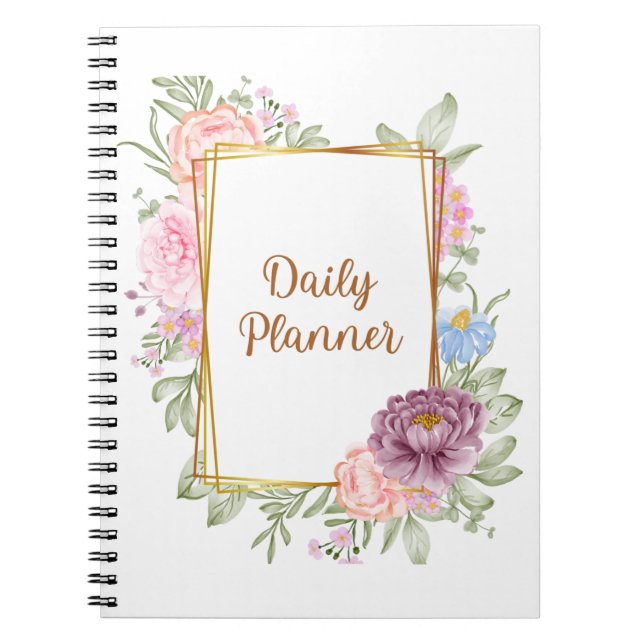 Caderno Espiral Planador diário não atualizado (Frente)
