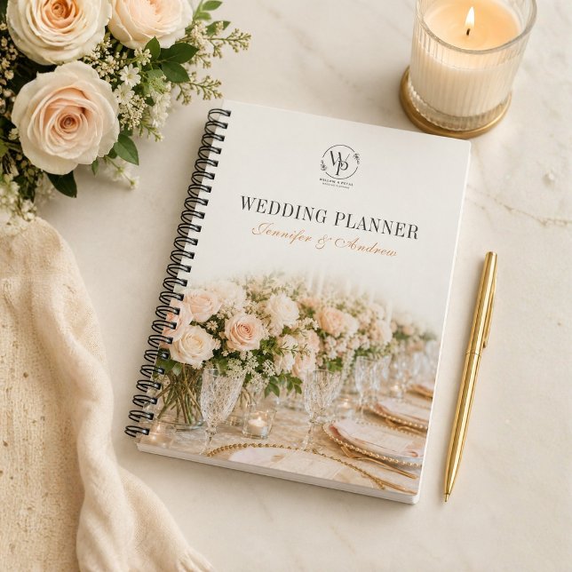 Caderno Espiral Planeamento de Casamento Floral El (Criador carregado)