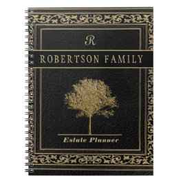 Caderno Espiral Planeamento e documentos de confiança do patrimôni