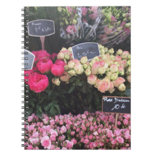 Caderno Espiral Planejador de Flores Francesas