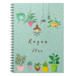 Caderno Espiral planejador de plantas grandes (8,5" x 11")