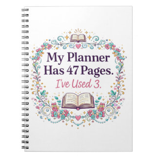 Caderno Espiral Planejador engraçado viciado em TDAH Humor neurodi