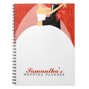Caderno Espiral Planejador feito sob encomenda do casamento dos