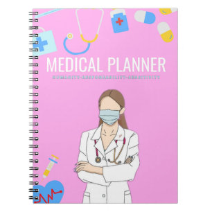 Caderno Espiral Planejador Médico   Planeador Diário l