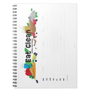 Caderno Espiral Planejador semanal da comida